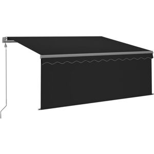 Auvent rétractable automatique avec store 3x2,5 m Anthracite vidaXL - Anthracite - Publicité