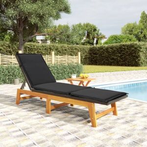 Maisonchic - Bain de soleil Moderne - Transat - Fauteuil de jardin relax avec table Résine tressée et bois massif d'acacia Chic-708325 - Publicité