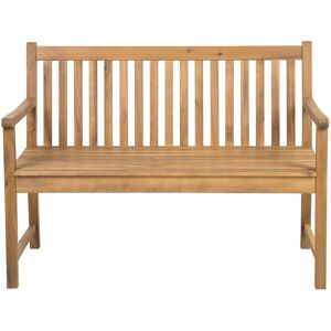 Banc de Jardin ou Terrasse 120 cm en Bois d'Acacia de Couleur Naturelle Durable et Facile à Entretenir Design Traditionnel Beliani - Publicité