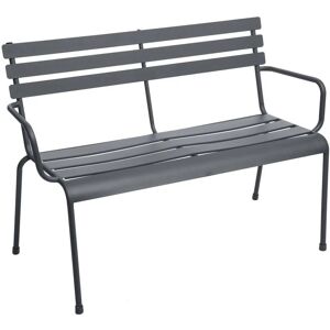 HESPERIDE Banc de jardin Greensboro graphite en acier traité époxy - Hespéride - Graphite - Publicité