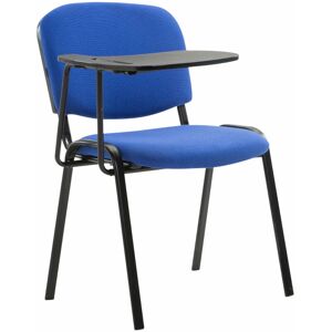 CLP Chaise de conférence en tissu avec table de table en peluche variable différentes couleurs Couleur : Bleu - Publicité