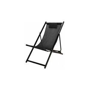 Chaise Longue Pliante Chilienne Noire