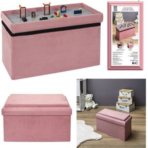 Rsd Distrib - Coffre Banc Pliable Compatible Brique Rose M2 - Publicité