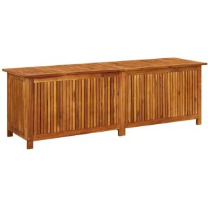 HELLOSHOP26 Coffre boîte meuble de jardin rangement 175 x 50 x 58 cm bois d'acacia solide - Publicité