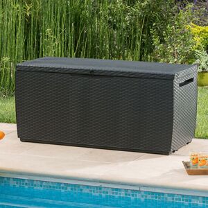 Keter - Coffre de jardin en résine capri tropic - 305L - Anthracite - Publicité