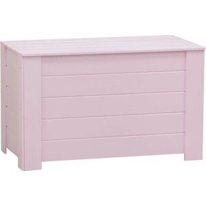 Pinus - Coffre de rangement en pin 77 x 40 x 50 cm - Rose - Publicité