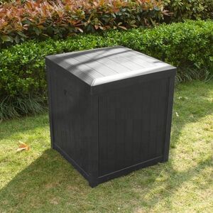 Skylantern - Coffre de Rangement Exterieur 120 l Gris - Coffre de jardin exterieur compact 56x56x62 - Coffre rangement Gris Anthracite, Idéal pour Ranger les Coussins. - Gris - Publicité