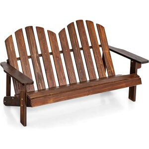 Costway - Chaise de Jardin Adirondack 2 Places pour Enfants avec Dossier 110°& Accoudoirs, Fauteuil Adirondack Extérieur en Bois de Spain pour 1-3 - Publicité