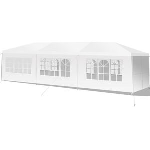 Tonnelle de Jardin Extérieur/Barnum 3x9m-27㎡ Tente de Réception Imperméable avec 8 Parois Amovibles - Costway - Publicité