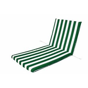 Coussin Chaise longue Monoblock 120X50X5Cm Textile Blanc/Vert Teplas 8426334017422 - Publicité