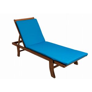 Setgarden - Coussin de chaise longue 190x60x4cm, bleu, coussin pour chaise longue de jardin, chaise longue bois, coussin pour chaise longue relaxante - Publicité