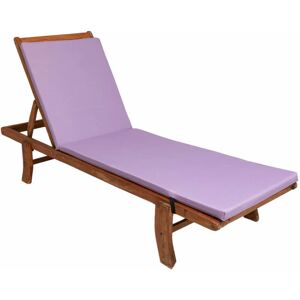 Setgarden - Coussin de chaise longue 190x60x4cm, lila, coussin pour chaise longue de jardin, chaise longue bois, coussin pour chaise longue relaxante - Publicité