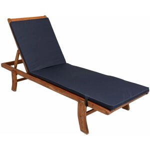 Setgarden - Coussin de chaise longue 190x60x4cm, marine, coussin pour chaise longue de jardin, chaise longue bois, coussin pour chaise longue relaxante - Publicité