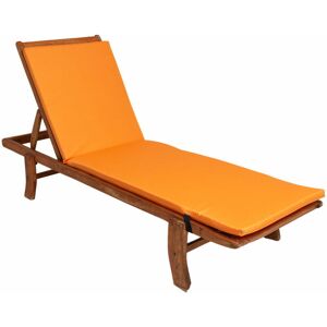 Setgarden - Coussin de chaise longue 190x60x4cm, orange, coussin pour chaise longue de jardin, chaise longue bois, coussin pour chaise longue relaxante - Publicité