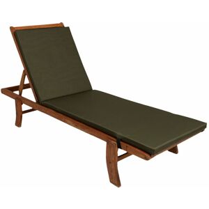 Setgarden - Coussin de chaise longue 190x60x4cm, vert, coussin pour chaise longue de jardin, chaise longue bois, coussin pour chaise longue relaxante - Publicité