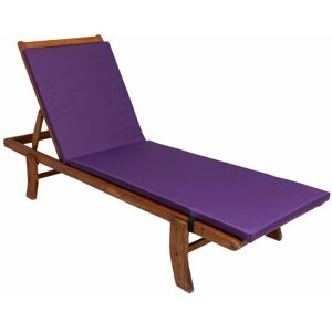 Setgarden - Coussin de chaise longue 190x60x4cm, violet, coussin pour chaise longue de jardin, chaise longue bois, coussin pour chaise longue - Publicité