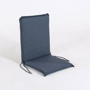 Edenjardin Cojines - Coussin pour fauteuil de jardin inclinable couleur bleu oléfine, Dimensions 92x42x4 cm, Hydrofuge, Housse amovible - Publicité