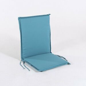 Edenjardin Cojines - Coussin pour chaise de jardin inclinable standard turquoise, Dimensions 92x42x4 cm, Hydrofuge, Housse amovible - Publicité