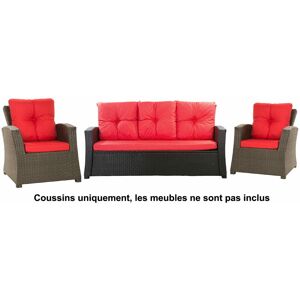 SETGARDEN Coussins pour mobilier de jardin extérieur, Coussins pour canapé, coussins pour banc, coussins de balançoire, Coussins de chaise, Rouge - Publicité