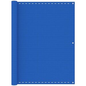 Helloshop26 - cran de balcon brise pare vue protection confidentialité 120 x 500 cm pehd bleu - Bleu - Publicité