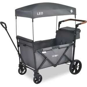 Arebos - FableKids Chariot à roulettes Leo X2Lite avec Toit Chariot de Transport Pliable Peut Supporter jusqu'à 20 kg par siège Harnais 5 Points Roues 360° Frein à Pied Oxford 600D Gris Fossile - Gris fossile - Publicité