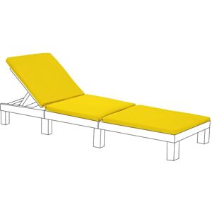 Gardenista - Coussins de Transat de Remplacement Pour Allibert Keter Daytona, Coussin de transat d'extérieur, 198x66x5cm Coussin de chaise longue résistant à l'eau pour meubles de patio - jaune - Publicité