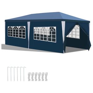 Tente Pavillon Robuste Tente de Fête – Qualité et stabilité pour votre jardin 3x6m Bleu - Bleu - Hengda - Publicité