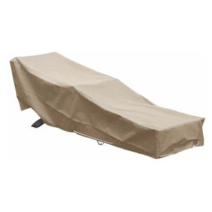 GREENCLUB Housse chaise longue transat l 205 x l 70 x h 60 cm Beige - Beige - Publicité