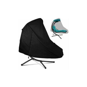 Housse de Chaise Longue Suspendue, Housse de Chaise Longue Suspendue Imperméable, Coupe-Vent, Résistant aux UV, Tissu Oxford 420D - Noir(185117198cm) - Publicité