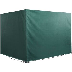 Outsunny - Housse de protection balancelle de jardin bâche étanche dim. 2,15L x 1,55l x 1,5H m pe vert - Vert - Publicité