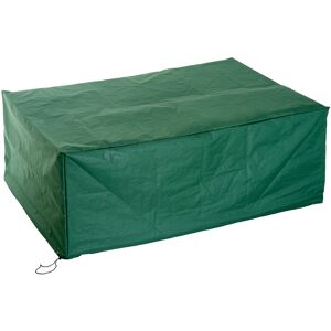 HOMCOM Housse de protection etanche pour meuble salon de jardin rectangulaire 210L x 140l x 80H cm vert - Publicité