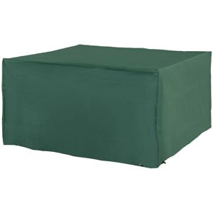 HOMCOM Housse de protection etanche pour meuble salon de jardin rectangulaire 135L x 135l x 75H cm vert - Vert - Publicité