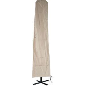 HHG - Housse de protection pour parasol déporté avec fermeture à glissière 3,5x3,5m - beige - Publicité