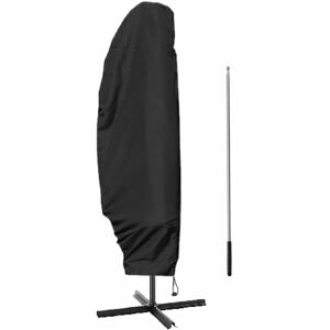 Linxor - Housse de protection imperméable et anti-uv pour parasol déporté - 280 x 30 - 81- 45 cm - Noir - Publicité