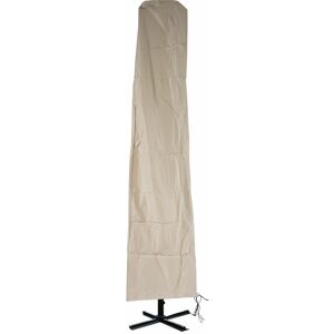 HHG - jamais utilisé] Housse de protection pour parasol déporté avec fermeture à glissière 3,5x3,5m - beige - Publicité