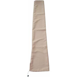 HHG - jamais utilisé] Housse de protection pour parasol jusqu'à 3m, gaine de protection avec cordelette crème - beige - Publicité