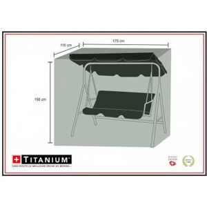 TITANIUM Housse de protection pour balancelle 175 x 115 x 158 cm - Noir - Publicité