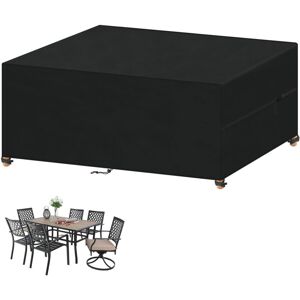 Houhence - Housse Salon de Jardin,Housse Protection Mobilier de Jardin Exterieur Housse Protection Table Jardin Impermeable Bâche Table Jardin 420D Tissu Oxford Housse de Protection 150x120x70cm - Publicité