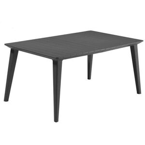 Jardin Table Lima 160 6 personnes - Design contemporain - Graphite - Anthracite - Allibert - Publicité