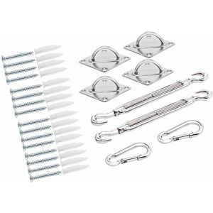 Kit de fixation pour voile d'ombrage Detex fixation auvent store protection - Publicité