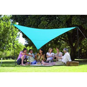 Pack voile d'ombrage triangulaire Camping Serenity 3,6m azur Jardiline VK360 azur - Azurin - Publicité