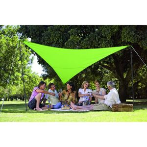 Pack voile d'ombrage triangulaire Camping Serenity 5m vert Jardiline VK555 vert - Vert - Publicité