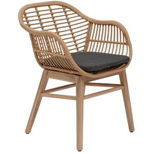 HESPERIDE Lot de 2 fauteuils de jardin Turia en aluminium traité époxy et acacia certifié fsc - Hespéride - Acacia - Publicité