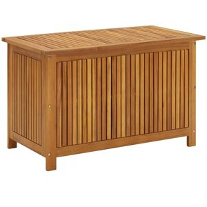 Boîte de rangement de jardin 90x50x58 cm Bois d'acacia solide - Brun - Inlife