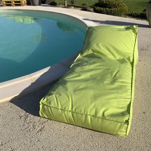 Matelas bain de soleil en microbille Vert clair 160x65 cm - Vert clair - Publicité