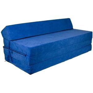 VIKING CHOICE Matelas pliable avec oreiller - Housse lavable - 200cm x 120cm x 10cm - Bleu foncé - Bleu - Publicité