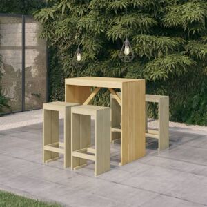 Vidaxl - Meubles de bar de jardin 5 pcs Bois de pin imprégné - Publicité