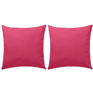 Oreiller d'extérieur 2 pcs 60 x 60 cm Rose vidaXL - Rose - Publicité