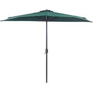 BELIANI Parasol de Jardin Semi Circulaire Ombrage 270 cm en Polyester Vert Galati - Publicité