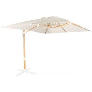 Sweeek - Parasol déporté rectangulaire 3x4m - Wimereux - Ecru - Parasol excentré inclinable dans 5 positions. rotatif à 360°. - Ecru - Publicité